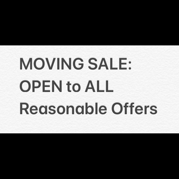 Tops - Moving Sale: OPEN To ALL Reasonable Offers